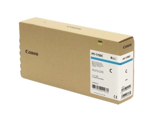 [Расходные материалы] Картридж CANON PFI-1700 C голубой,  700 мл