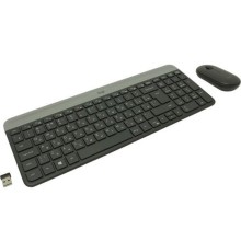 920-009206 Logitech  Клавиатура + мышь MK470 GRAPHITE оригинальная заводская гравировка RU/LAT