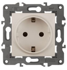 Эра Б0034273 14-2102-02 Розетка 2P+E Schuko со шторками, 16A-250В, IP20, Эра Elegance, сл.кость