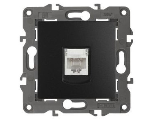 [ЭРА Розетки, выключатели] Эра Б0034306 14-3107-05 Розетка RJ45, IP20, антрацит
