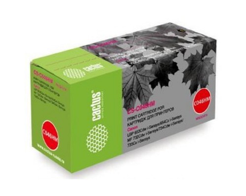 [расходные материалы] Тонер Картридж Cactus CS-C046HM пурпурный (5000стр.) для Canon LBP 653Cdw/654Cx/MF732Cdw/734Cdw/735C