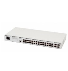 ELTEX MES2428P Ethernet-коммутатор 24 порта 10/100/1000BASE-T (PoE/PoE+), 4 Combo-порта 10/100/1000BASE-T/100BASE-FX/1000BASE-X, L2, 220В AC