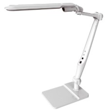 Camelion KD-831  C01 бел LED (Свет-к наст.10 Вт,230В, осн+струбц.,600 лм,сенс.рег.ярк и цвет.тем)