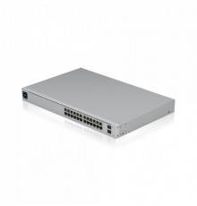 UBIQUITI USW-Pro-24-POE PoE-коммутатор в стойку, 24х 1G RJ45, 2х 10G SFP+, раздача 400 Вт