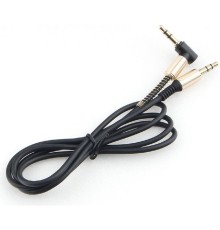 Кабель аудио (угловой) Cablexpert CCAB-02-35MML-1MB. 3.5 джек (M)/3.5 джек (M), черный, 1м, блистер