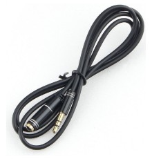 Кабель-удлинитель аудио Cablexpert Jack 3.5(M)/Jack 3.5(F), Mobile, 1м, черный, коробка (CCAB-02-35MF-1MB)
