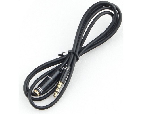 [кабели] Кабель-удлинитель аудио Cablexpert Jack 3.5(M)/Jack 3.5(F), Mobile, 1м, черный, коробка (CCAB-02-35MF-1MB)