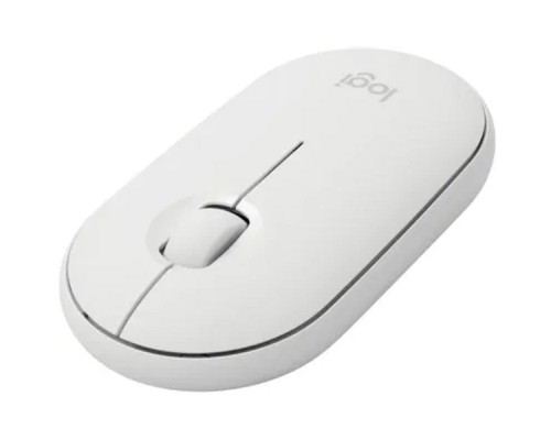 [Мышь] 910-005716/910-005541 Мышь Logitech Pebble M350 белый оптическая (1000dpi) silent беспроводная BT USB для ноутбука (3but)