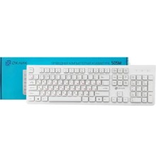 Клавиатура Oklick 505M белый USB slim {1196547}