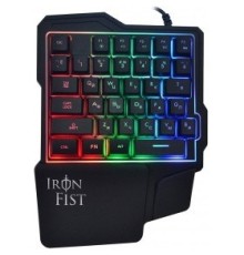 Игровой блок Oklick 701G IRON FIST черный USB for gamer LED {1196590}