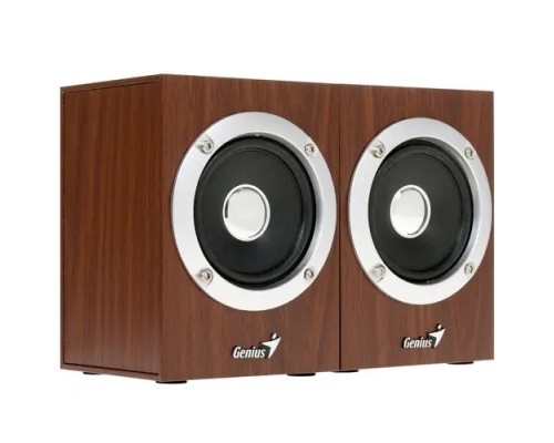 [Колонки] GENIUS SP-HF280 wooden USB {Проводной пульт регулировки громкости для легкого управления}