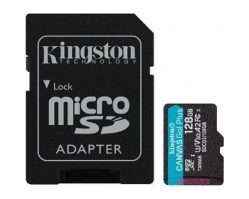 [Карта памяти ] Micro SecureDigital 128Gb Kingston Canvas Go Plus UHS-I U3 A2 + ADP (170/90 MB/s) SDCG3/128GB