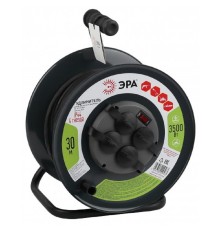 ЭРА Б0046844 Удлинитель силовой RMx-4es-3x1.5-30m-IP44(KG) на м. катушке c/з 4 гн 30м КГ 3х1.5