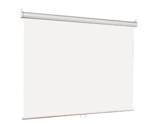 [Экраны LUMIEN] Lumien Eco Picture [LEP-100119] Настенный экран  187х280см (рабочая область 153х272 см) Matte White, верх.кайма 30 см, прямоуголный корпус, возможность потолочн./настенного крепления, уровень в компле