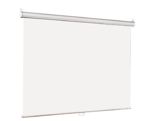 [Экраны LUMIEN] Lumien Eco Picture [LEP-100123] Настенный экран  153х240см (рабочая область 145х232 см) Matte White восьмигранный корпус, возможность потолочн./настенного крепления, уровень в комплекте, 16:10 (треуго