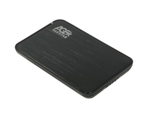 [Контейнер для HDD] AgeStar 3UB2A8-6G SATA III Внешний корпус для HDD/SSD пластик/алюминий черный 2.5