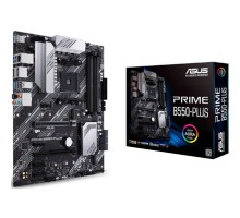 ASUS PRIME B550-PLUS (Socket AM4, ATX, 4xDDR4(128GB), DP/HDMI, 1xPCIe 4.0x16/1xPCIe 3.0x16, 3xPCIe 3.0, 1xLAN, 6xSATA 6Gb/s, 2xM.2, 1xType-C, 5xUSB 3.2, 2xUSB 2.0)