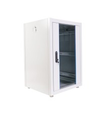ЦМО Шкаф телекоммуникационный напольный ЭКОНОМ 18U (600 х 600) дверь стекло, дверь металл ШТК-Э-18.6.6-13АА
