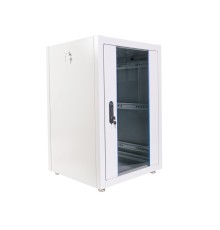 ЦМО Шкаф телекоммуникационный напольный ЭКОНОМ 18U (600 х 800) дверь стекло, дверь металл ШТК-Э-18.6.8-13АА