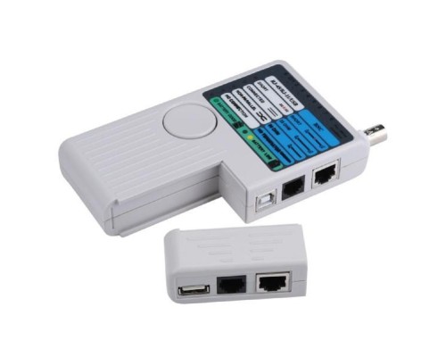 [Патч-корды, Патч-панели] ITK WH3468 Тестер для витой пары 4в1 RJ45/RJ11/BNC/USB с элем. пит.