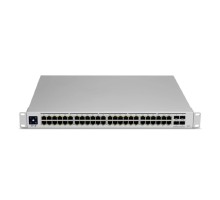 UBIQUITI USW-Pro-48-POE PoE-коммутатор в стойку, 48х 1G RJ45, 4х 10G SFP+, раздача 600 Вт