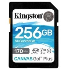 SecureDigital 256Gb Kingston Canvas Go Plus SDXC UHS-I U3 V30 (170/90 Mb/s) SDG3/256GB