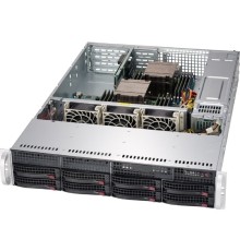 Supermicro CSE-825TQC-R802LPB 2U SC825TQC  8 x 3.5; hot-swap SAS3/SATA  LP Chassis Redundant 800W PWS