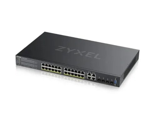 [Сетевое оборудование] ZYXEL GS2220-28HP-EU0101F NebulaFlex Pro Коммутатор 28G 24PoE+ 375W управляемый