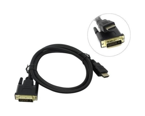 [кабели] Exegate EX284906RUS Кабель HDMI-DVI ExeGate EX-CC-HDMIM-DVIM-2.0 (19M/25M, dual link, 2м, 2 фильтра, позолоченные контакты)