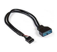 Exegate EX284940RUS Кабель-переходник USB 2.0-USB 3.0 ExeGate EX-CC-U3U2-0.3 (9pin/19pin, 0,3м)