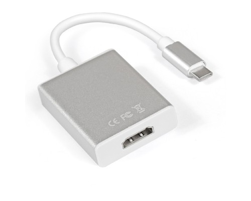 [Переходник] Exegate EX284937RUS Кабель-адаптер Type C-HDMI ExeGate EX-CM-HDMIF-0.15 (USB Type C/19F, 0,15м)