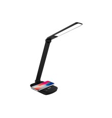 Camelion KD-825  C02 черн.LED (Свет-к наст.с беспроводн.зарядкой,16 Вт,230В, 360лм,4500К, рег.ярк.)