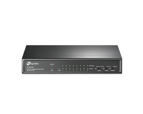 [Сетевое оборудование] TP-Link TL-SF1009P Настольный коммутатор с 9 портами 10/100 Мбит/с (8 портов PoE+)