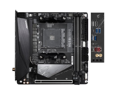 [Материнская плата] Gigabyte B550I AORUS PRO AX {Soc-AM4 AMD B550 2xDDR4 mini-ITX AC`97 8ch(7.1) 2.5Gg RAID+HDMI+DP}