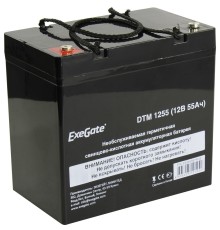 Exegate EX285667RUS Аккумуляторная батарея DTM 1255 (12V 55Ah, под болт М6)