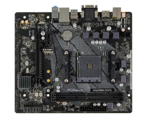 [Материнская плата] Asrock A520M-HVS {Soc-AM4 AMD A520 2xDDR4 mATX AC`97 8ch(7.1) GbLAN RAID+VGA+HDMI}