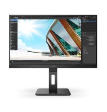 LCD AOC 27'' Q27P2Q {IPS 2560х1440 300cd 178/178 1000:1 16.7M 4ms D-Sub HDMI DisplayPort USB-Hub Height adj Pivot Tilt Swivel Speak}