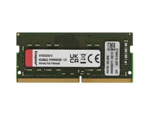[Модуль памяти] Kingston DDR4 SODIMM 16GB KVR32S22S8/16 PC4-25600, 3200MHz, CL22