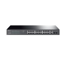 TP-Link TL-SG1428PE Коммутатор Easy Smart с 26 гигабитными портами RJ45 (24 порта PoE+) и 2 портами SFP