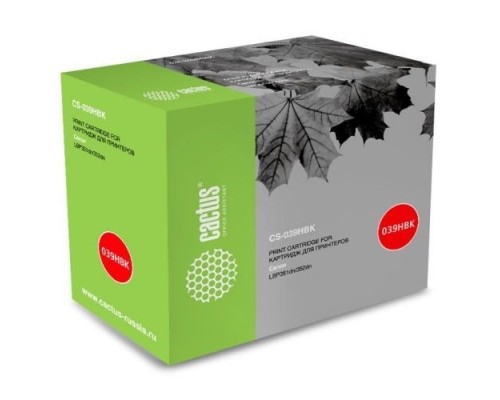 [расходные материалы] Картридж  Cactus CS-039HBK черный (25000стр.) для Canon LBP 351x i-Sensys /352x i-Sensys