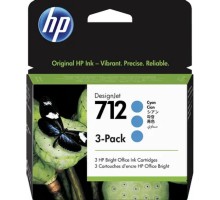 Картридж струйный HP 712 3ED77A голубой x3упак. (29мл) для HP DJ Т230/630