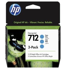 Картридж струйный HP 712 3ED77A голубой x3упак. (29мл) для HP DJ Т230/630