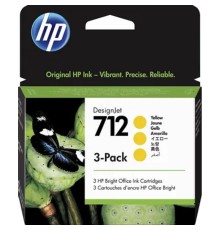 Картридж струйный HP 712 3ED79A желтый x3упак. (29мл) для HP DJ Т230/630