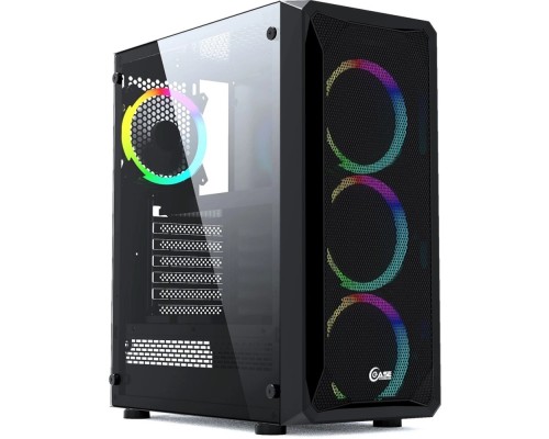 [Корпус] Powercase CMIZB-R4 Корпус Mistral Z4 Mesh RGB, Tempered Glass, 4x 120mm RGB fan, чёрный, ATX  (CMIZB-R4)