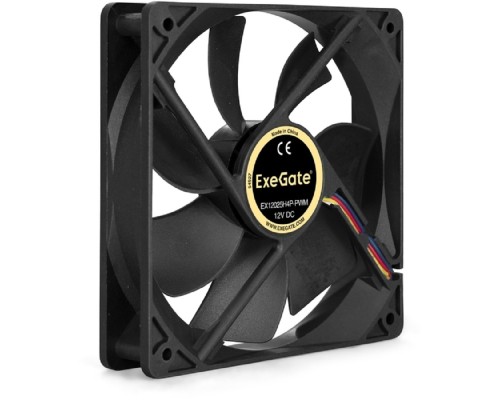 [Вентиляторы] Exegate EX283392RUS Вентилятор ExeGate E12025H4P-PWM, 120x120x25 мм, гидродинамический, 4pin, PWM, 24dBA (без  креплений)