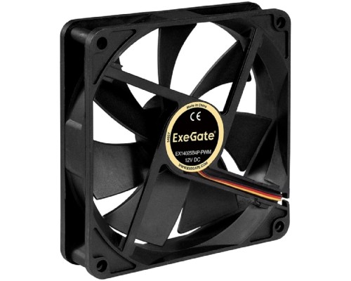 [Вентиляторы] Exegate EX283396RUS Вентилятор ExeGate EX14025S3P, 140x140x25 мм, подшипник скольжения, 3pin, 900RPM, 24dBA