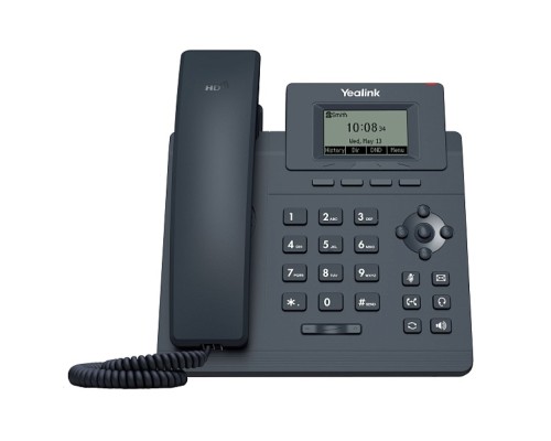 [VoIP-телефон] Yealink SIP-T30P Телефон SIP 1 линия, PoE, БП в комплекте (6938818306035)