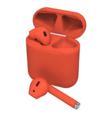 RITMIX RH-825BTH TWS red {Bluetooth 5.0 + EDR, сенсорное управление, 12 мм, 20-20000 Гц, 32 Ом, 35 мАч (наушники), 350 мАч}