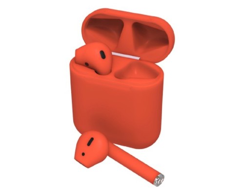 [Наушники, микрофоны RITMIX] RITMIX RH-825BTH TWS red {Bluetooth 5.0 + EDR, сенсорное управление, 12 мм, 20-20000 Гц, 32 Ом, 35 мАч (наушники), 350 мАч}