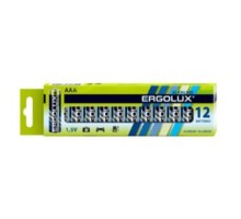 Ergolux  LR03 Alkaline BP-12 (LR03 BP-12, батарейка,1.5В) (12 шт. в уп-ке)
